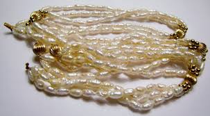 Pearl Necklace Bracelet Set 14K Gold Beads Balls Keshi ...