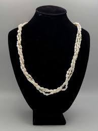 Vintage 14k Yellow Gold Pearl Necklace - Multi-strand - June ...