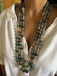 Three layered beaded necklace – SHIVKA