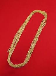 WHOLESALE LOT OF 50 14KT GOLD PLATED 16 INCH 1mm TWISTED NUGGET CHAINS | eBay