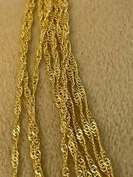 18K GOLD SINGAPORE Chain(1mm) Real Gold, Birthday Gift, Anniversary Gift, for Him, for Her, Christmas Gift, Boyfriend Gift, Girlfriend Gift. - Etsy