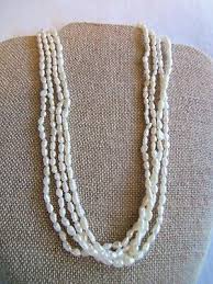 Vintage Layered 4 Stran Biwa Pearl Necklace signed Sterling beautiful | eBay Australia