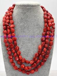 Natural South Sea 8-10mm Red Coral Irregular Gemstone Beads ...