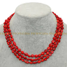 Genuine Irregular South Sea Red Natural Coral Gemstone Beads ...