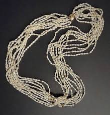 14K Yellow Gold Clasp 10 Strand Keshi Pearl with Gold Beads 23" Torsade Necklace | eBay
