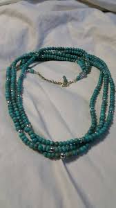 Southwestern Style, Turquoise Blue Plastic Bead, Triple ...