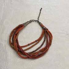 Chico's Wooden Beaded Multi-strand Necklace | eBay