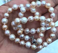 7-8mm Genuine Natural White & Pink & Purple Akoya Cultured ...