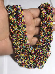 glass seed beads necklace 122 Grams marvelous 18” | eBay