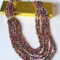 CHARMING CHARLIE MULTI-STRAND MULTI-COLORED | Mercari