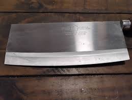 Vintage 1970s Joyce Chen Stainless Steel Chef Cleaver Knife 8”