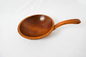 Canadian Birch Rustic Bowl With Handle / Vintage Farmhouse ...