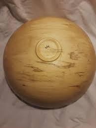 HAND TURNED ONE PIECE WORMWOOD DECORATIVE BOWL/CENTERPIECE ...
