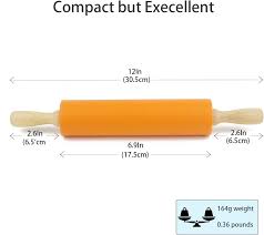 Silicone Rolling Pin for Kitchen Non-stick Rolling Pin Dough ...