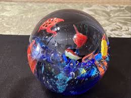 Vintage Italian Murano Fish Aquarium Collectors Paperweight 3 1/2" Tall | eBay
