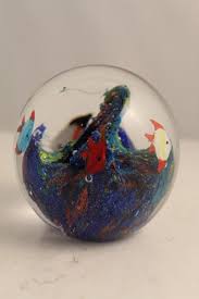 Lot - Murano Glass Aquarium Paperweight