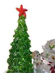 Snowman Tea Light Holder Christmas Decor Etched Design, Tree, Snow Like Base | eBay