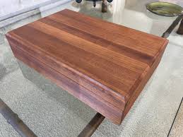 Solid Wood Cassette Audio Tape Storage Box Case with Lid Walnut - HOLDS 36 Tapes | eBay