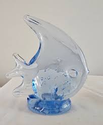 3.5" Light Blue Glass Tropical Fish - Etsy