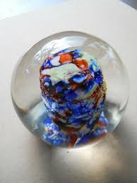 Vintage Quality Art Glass- Murano Millefiori Contolled Bubble Paperweight - #330 | eBay