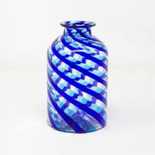 Vase in Blue Murano Glass "barbini" - Etsy