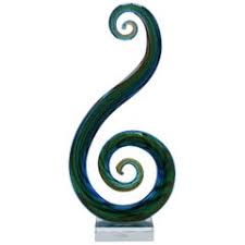 Murano Glass Swirl Sculpture - 47 For Sale on 1stDibs