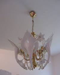 Vintage Murano Glass Calla Lily Lamp - Etsy