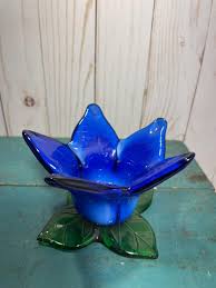 Vintage Art Glass, Tulip Flower, Votive Tea Light, Candle ...