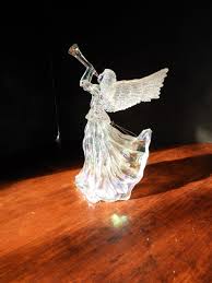 Vtg Silvestri Angel Ornament|1990's Opalescent Plastic Angel ...