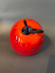 Yellow Apple Large - James Wilbat Glass Studio