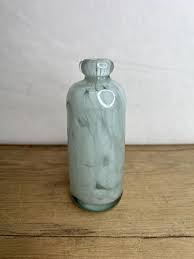 RESERVED Vintage Chunky Mdina Tall Marble Swirl White and ...