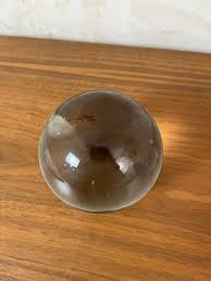 20th century French Glass Ball and Its base in the style of ...