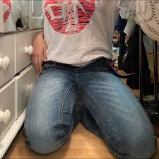 Boot cut denim blue jeans • price is negotiable x... | Depop