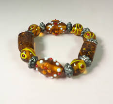 Vintage Elastic Bracelet Made of Murano Glass. Multicolor Bracelet. Italy. - Etsy