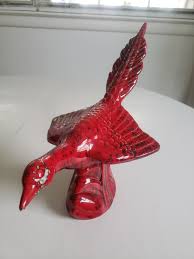 Vintage Royal Haeger R1810 Red Speckled Ceramic Pheasant ...