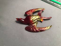 Vintage Pot Metal Bird Brooch Pin , Pheasant in Flight - Etsy