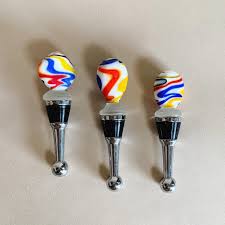 GLASS BOTTLE STOPPERS - S/2 - Etsy
