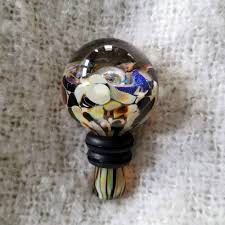 Wine Bottle Stopper - Brown, Cobalt Blue, Teal, or Green - Etsy