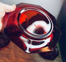 Vintage Imperial Art Deco Glass Molly Salad Plate Set 3 plus ...