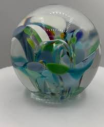 Anthony Tony Depalma Paperweight Multi Color Flower Art Glass 3.5”, Signed - Etsy