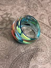 Multi-color Murano Glass Ring | Dancing Goddess Designs
