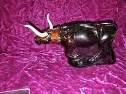 VINTAGE AVON LONGHORN STEER COW PERFUME BOTTLE FREE SHIPPING ...