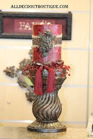 Candle Set | Candle, Holder, Candle Pin, Tassles, Beads | eBay