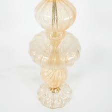 Vintage Ribbed Aventurine Murano Table Lamp - Antiques ...