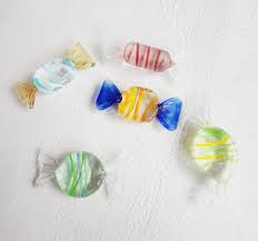 Lot 5 Murano Glass Hand Blown Art Glass Wrapped Candy Pieces ...