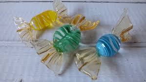 Vintage Set of 3 Glass Candies and Bowl Murano Italy - Art ...
