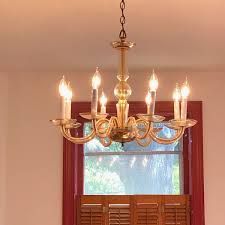 Antique Murano 8-Light Chandelier Clear Glass with Gold Accents | eBay