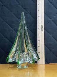 Lillian Vernon Hand Blown 9 inch tall Christmas Tree clear ...