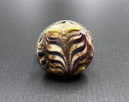 Anillo de joyería de bronce antiguo de vidrio romano antiguo ...