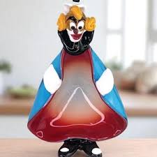 Rare Large Murano Glass Ashtray Unique Standing Murano Clown ...
